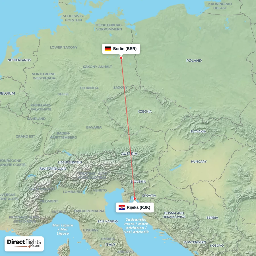 RJK - BER route map