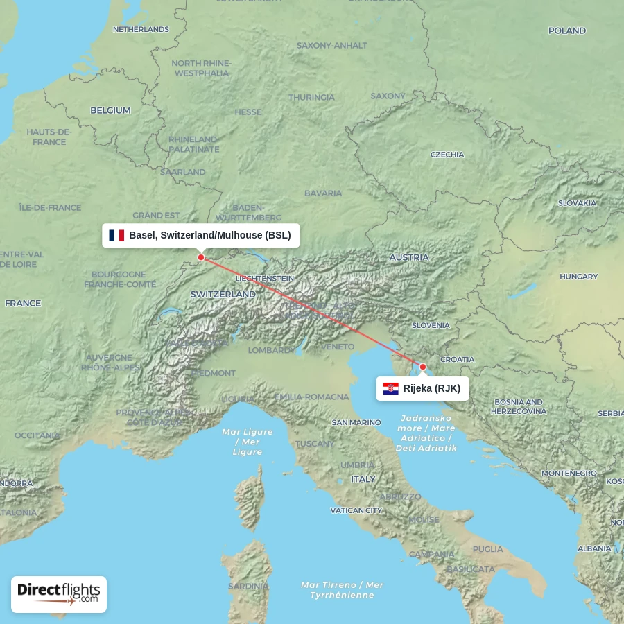 RJK - BSL route map