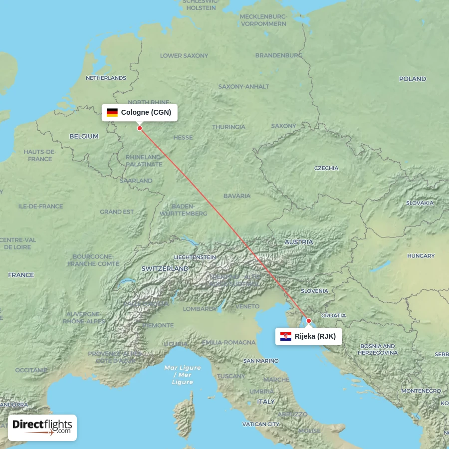 RJK - CGN route map
