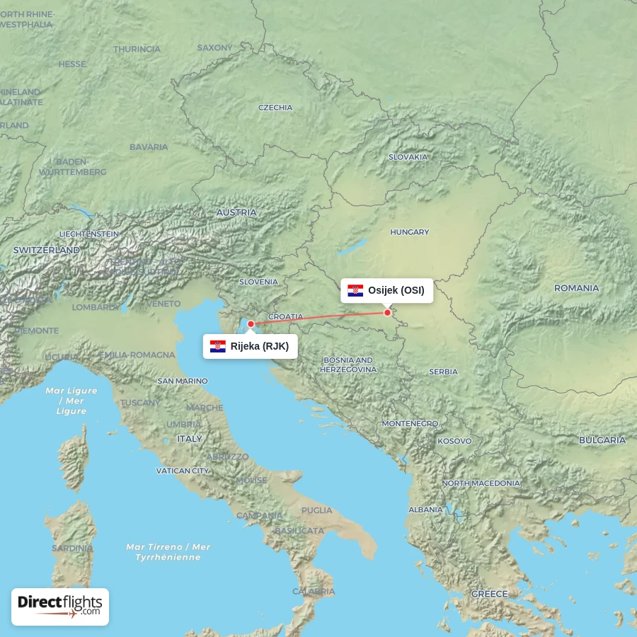 RJK - OSI route map