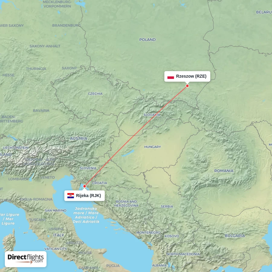 RJK - RZE route map