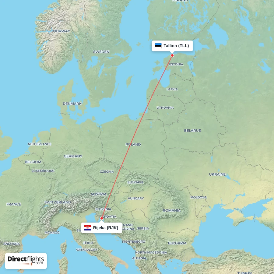 RJK - TLL route map