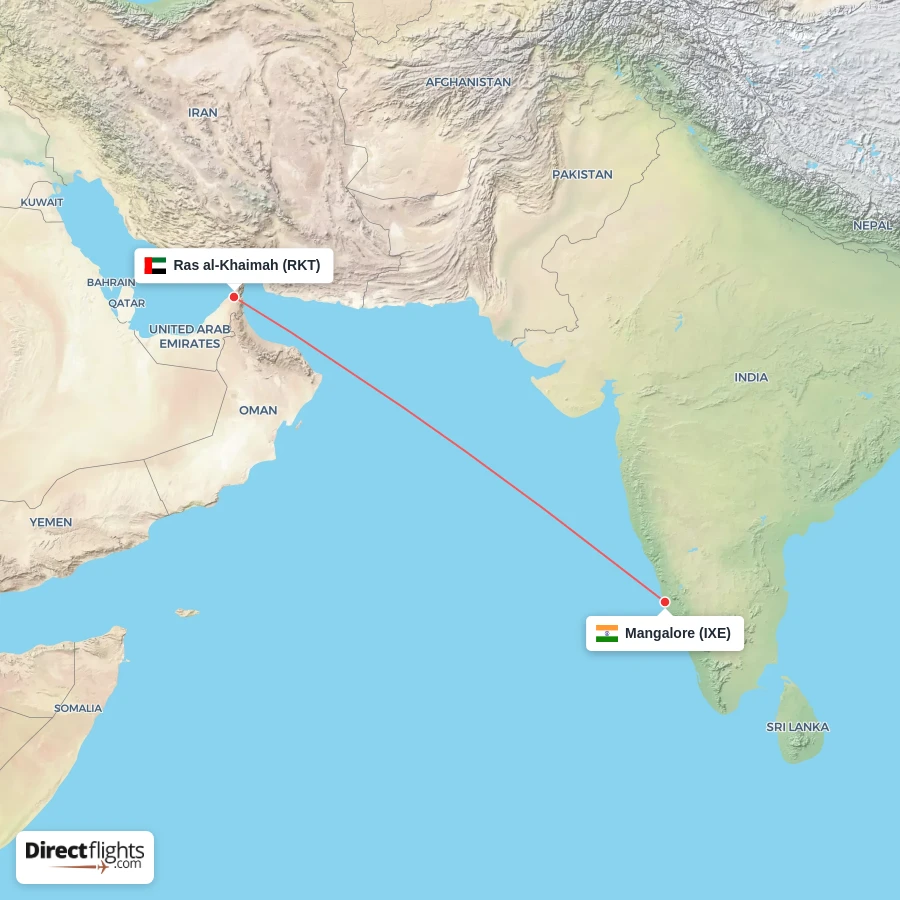 RKT - IXE route map