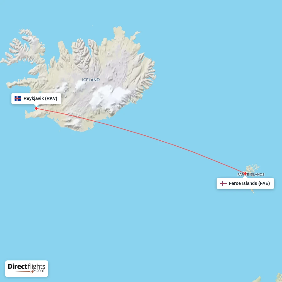 RKV - FAE route map