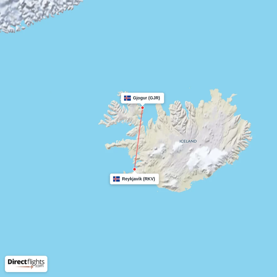 RKV - GJR route map