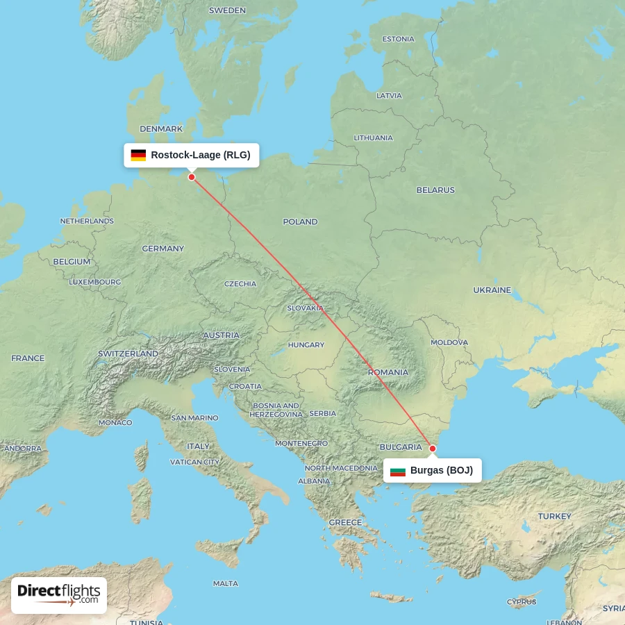 RLG - BOJ route map