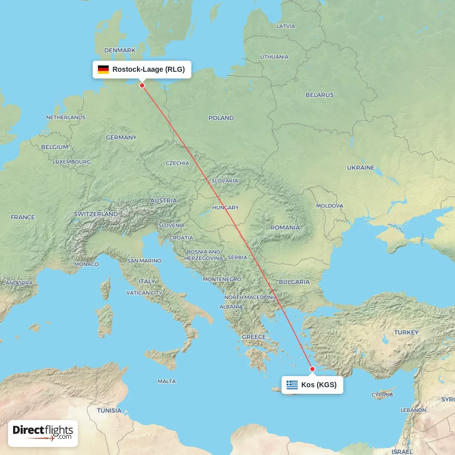 RLG - KGS route map