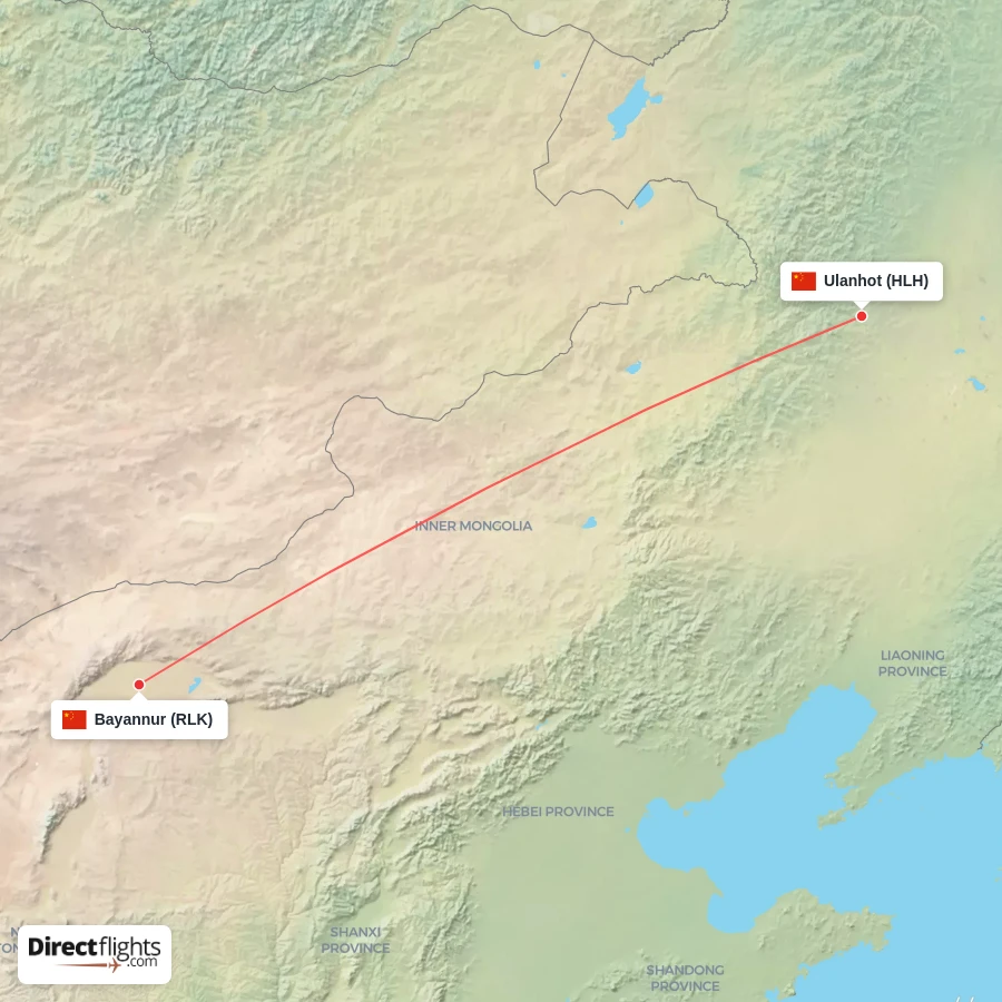 RLK - HLH route map