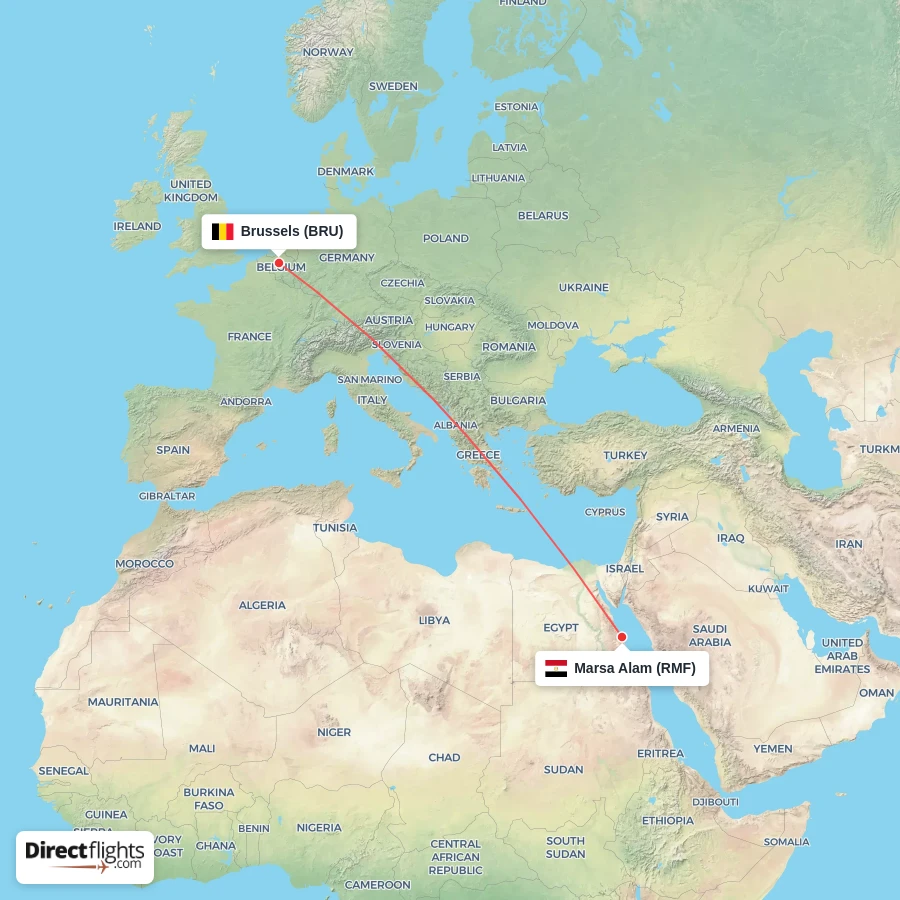 RMF - BRU route map