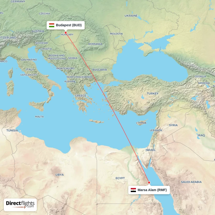 RMF - BUD route map