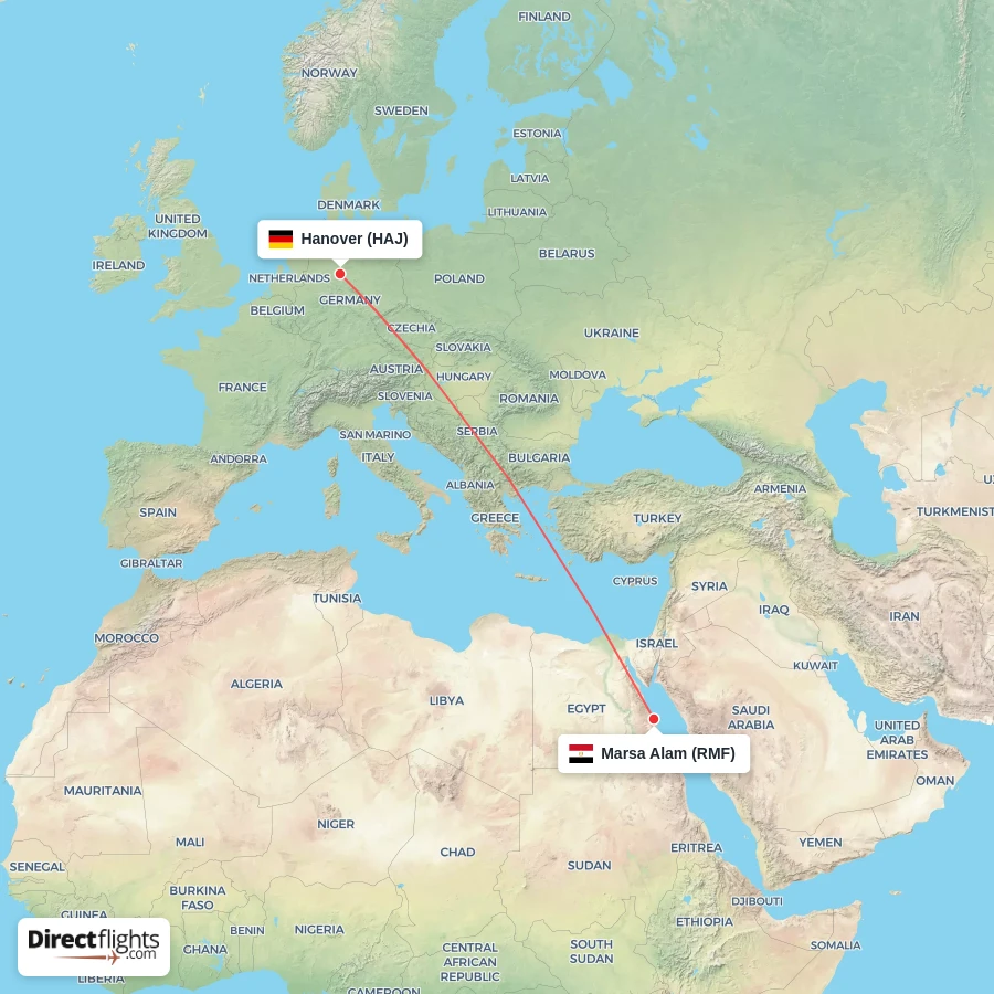 RMF - HAJ route map