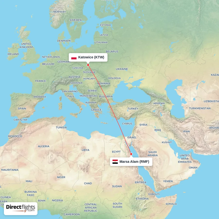 RMF - KTW route map