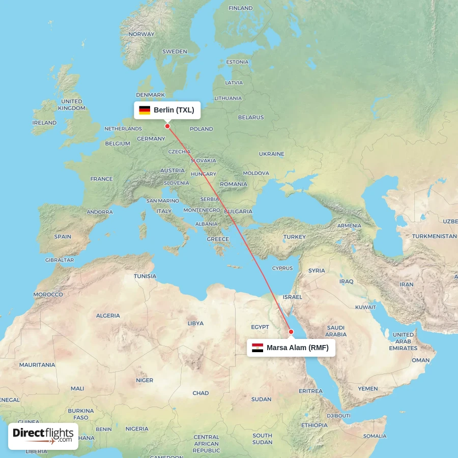 RMF - TXL route map