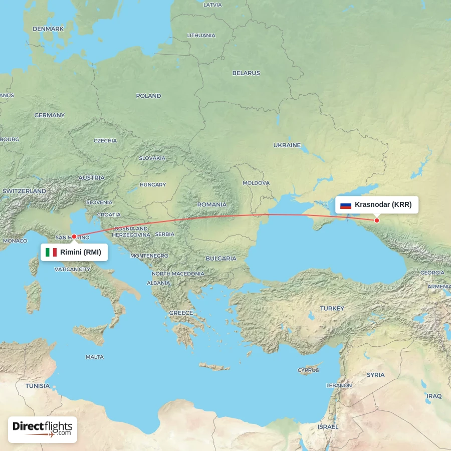 RMI - KRR route map