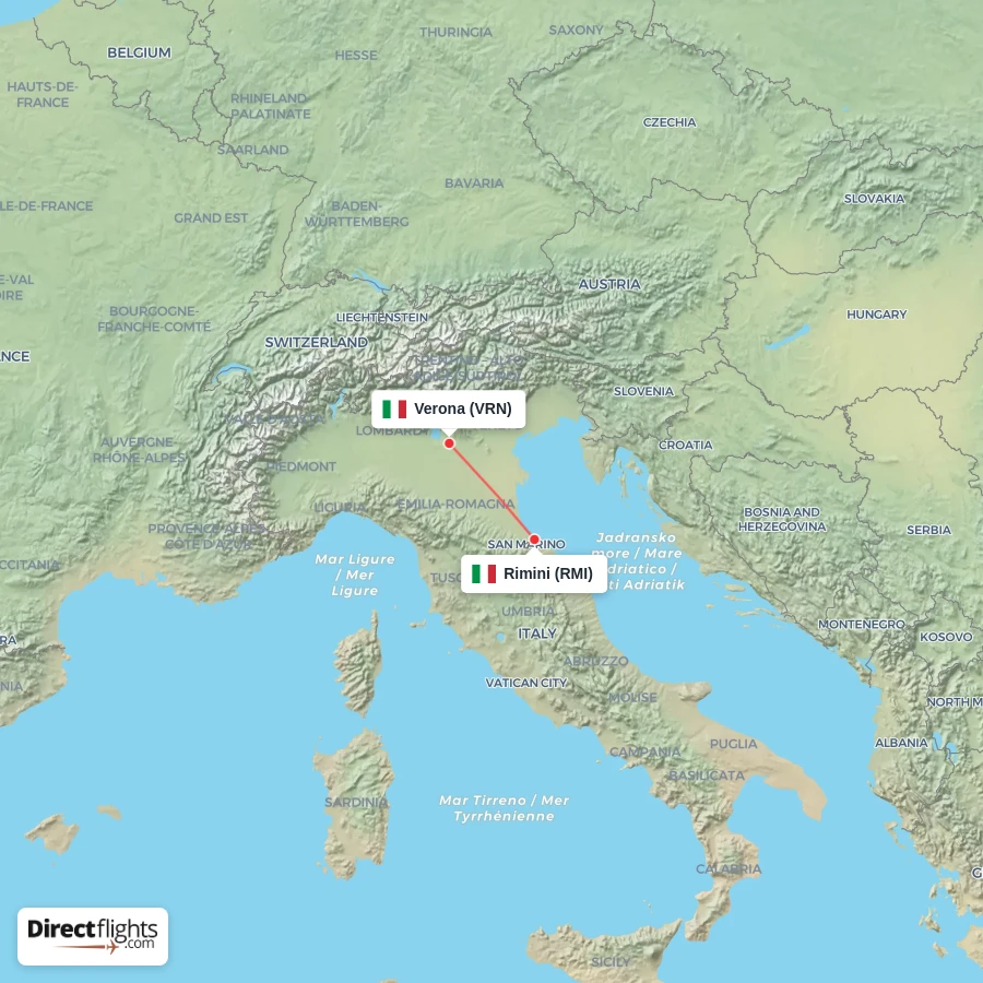 RMI - VRN route map
