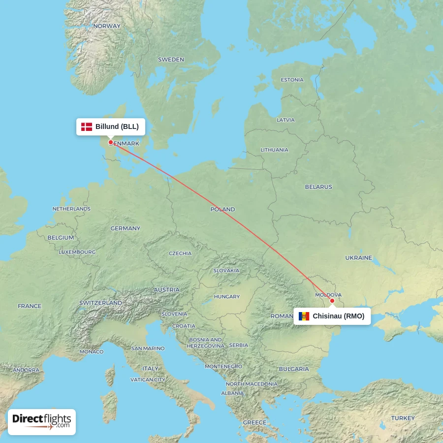 RMO - BLL route map