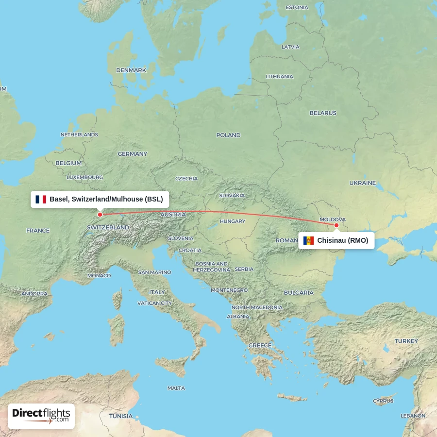 RMO - BSL route map