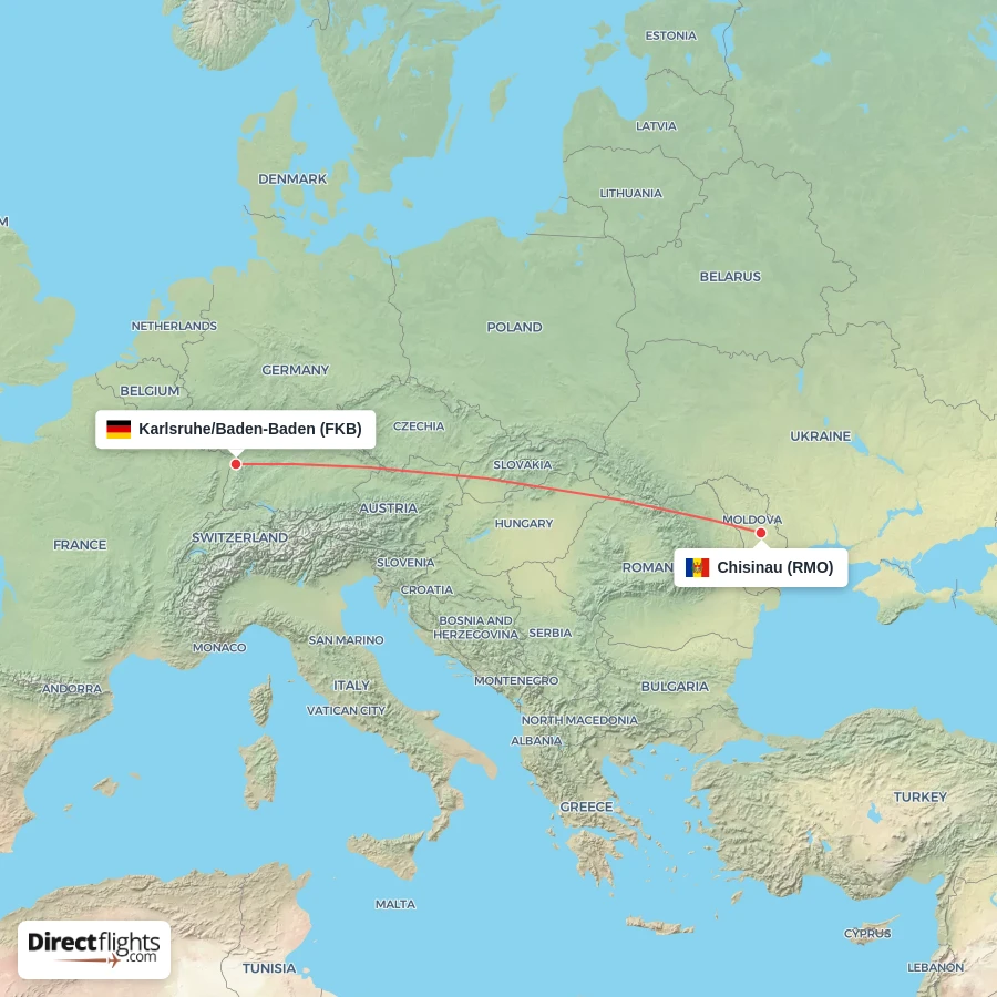 RMO - FKB route map