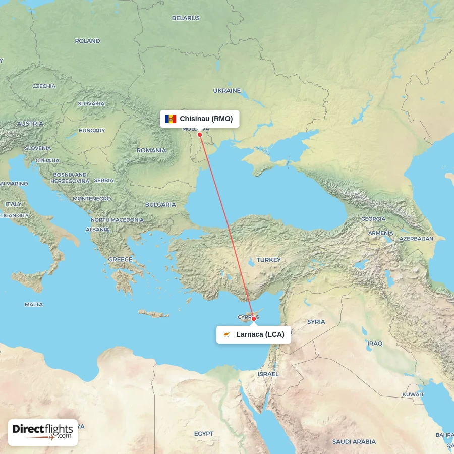 RMO - LCA route map
