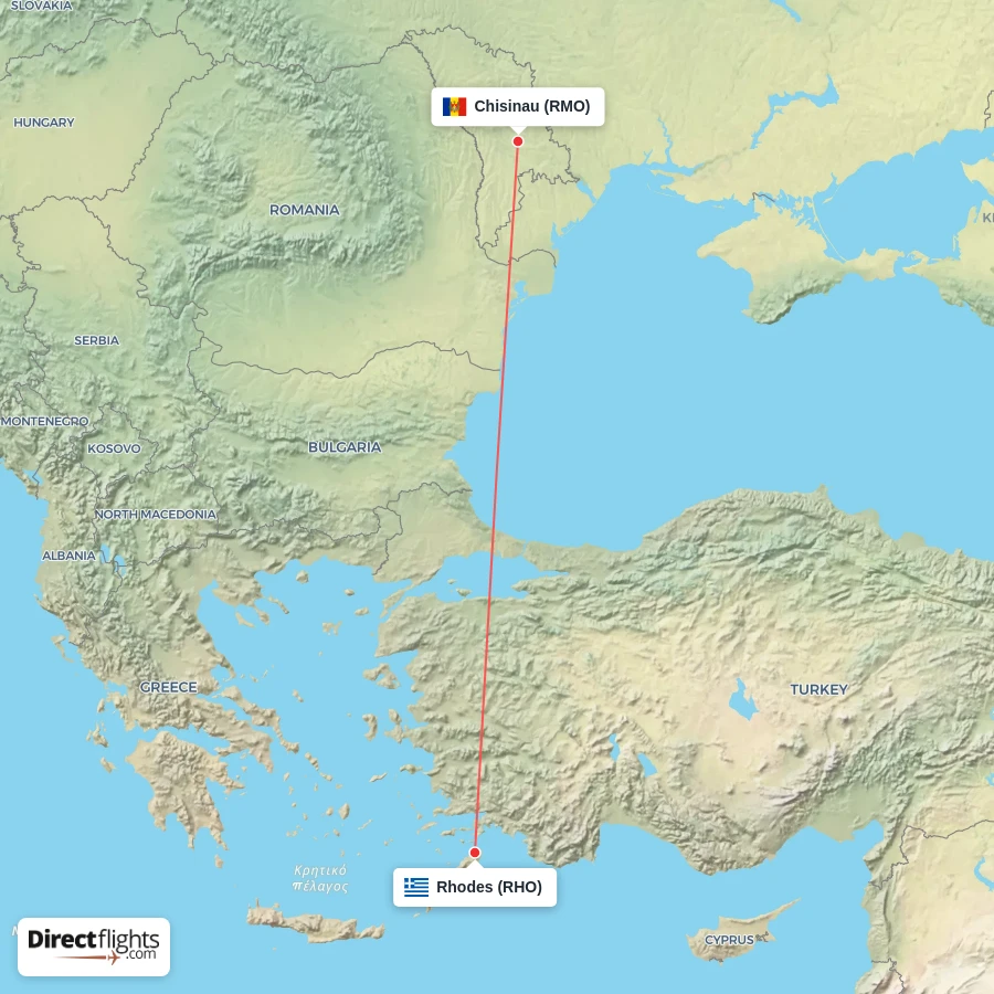 RMO - RHO route map