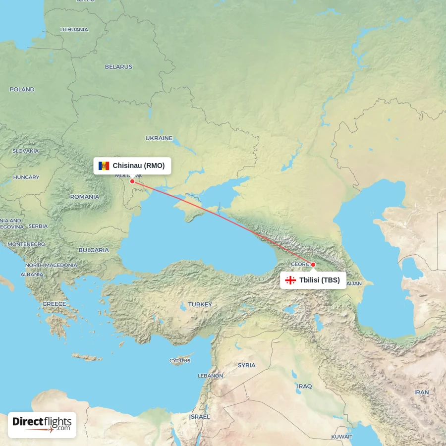 RMO - TBS route map