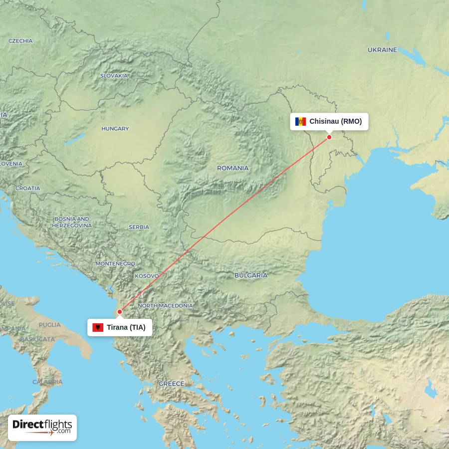 RMO - TIA route map