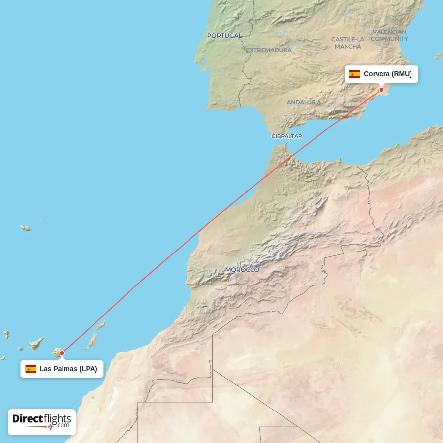 RMU - LPA route map
