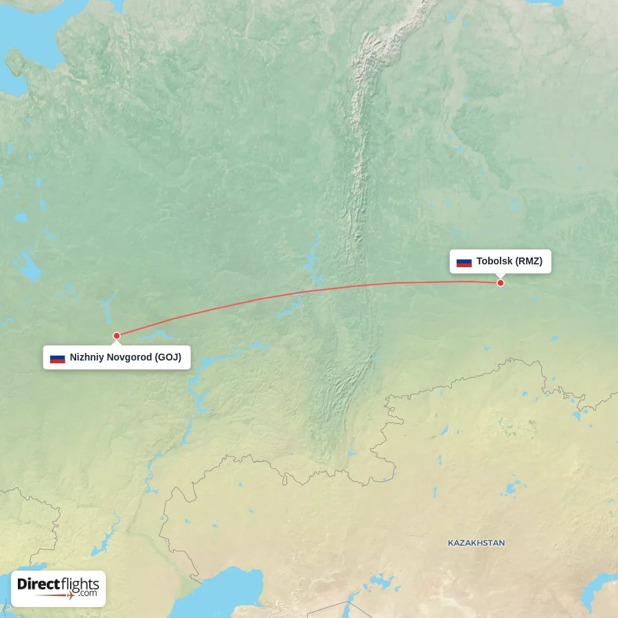 RMZ - GOJ route map