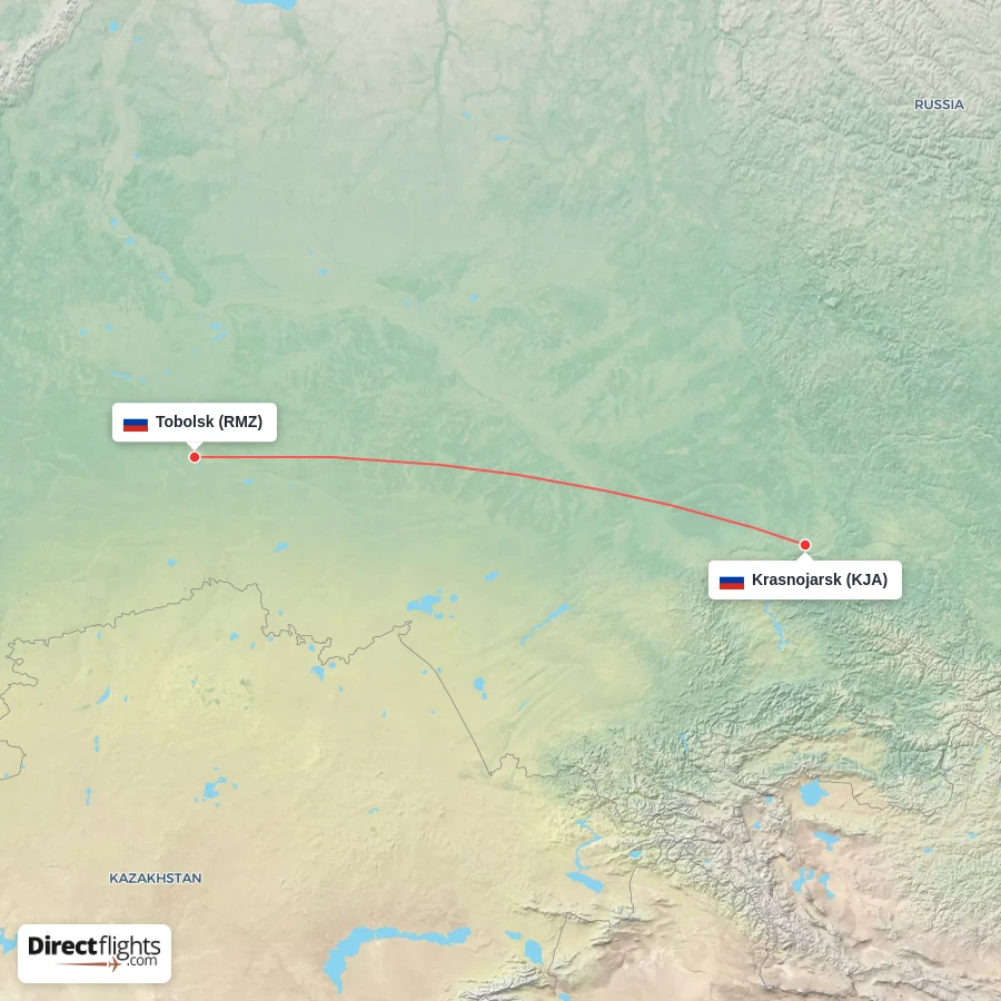 RMZ - KJA route map