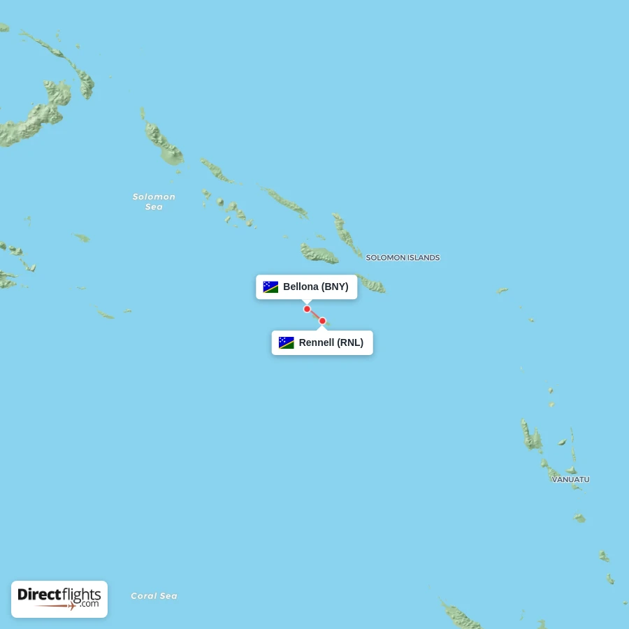 RNL - BNY route map
