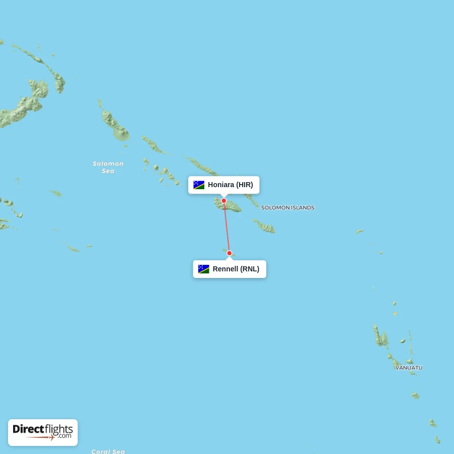 RNL - HIR route map