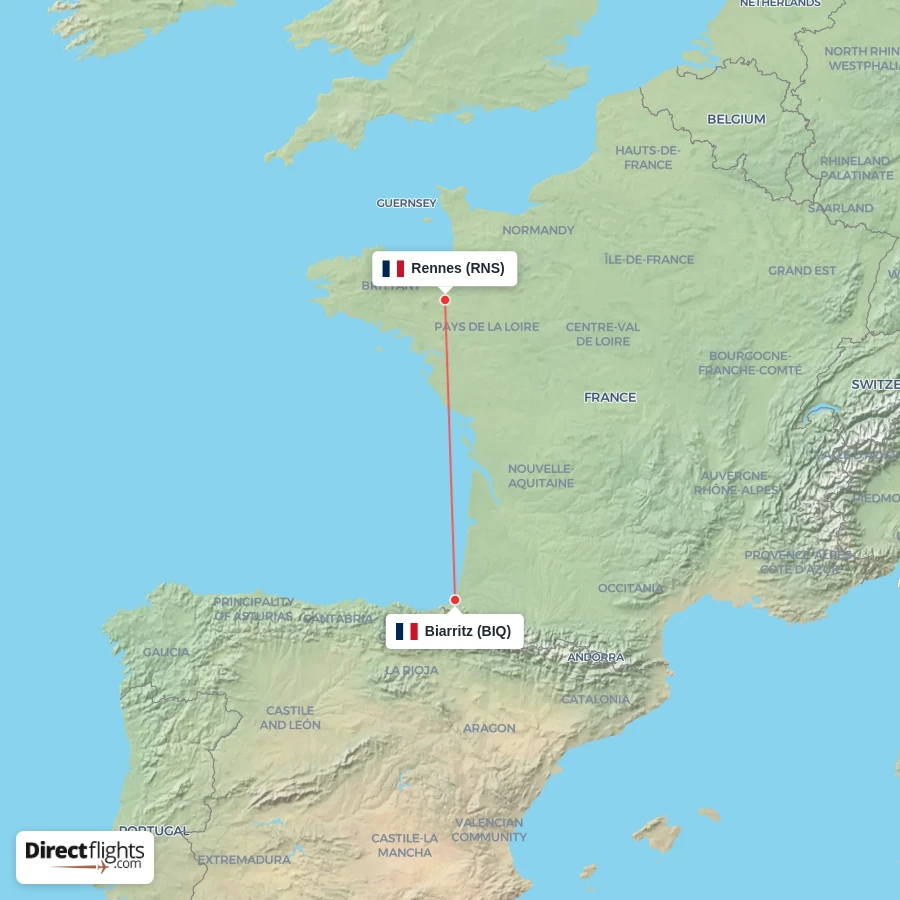 RNS - BIQ route map