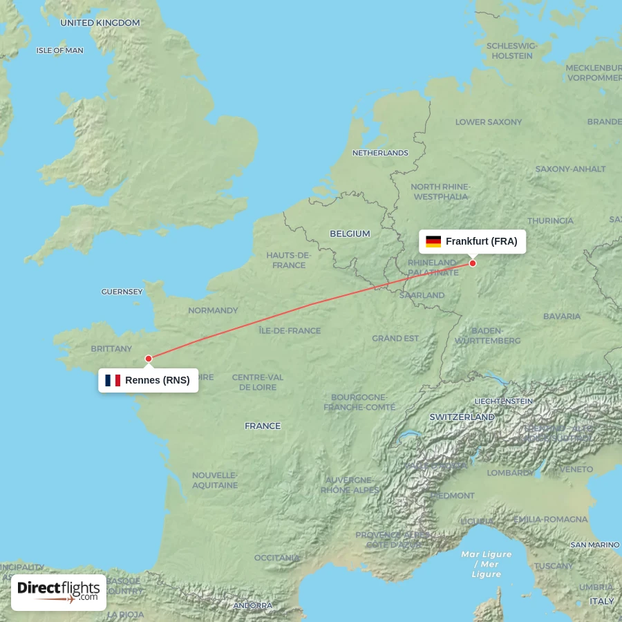 RNS - FRA route map