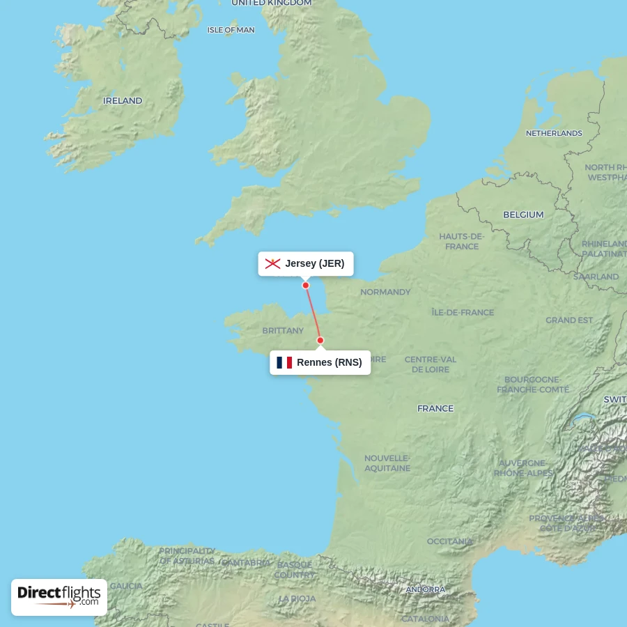 RNS - JER route map