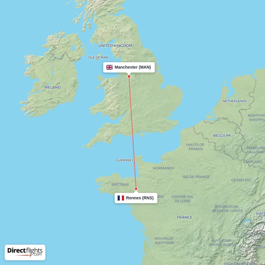 RNS - MAN route map