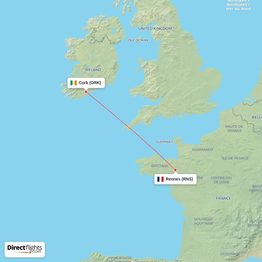 RNS - ORK route map