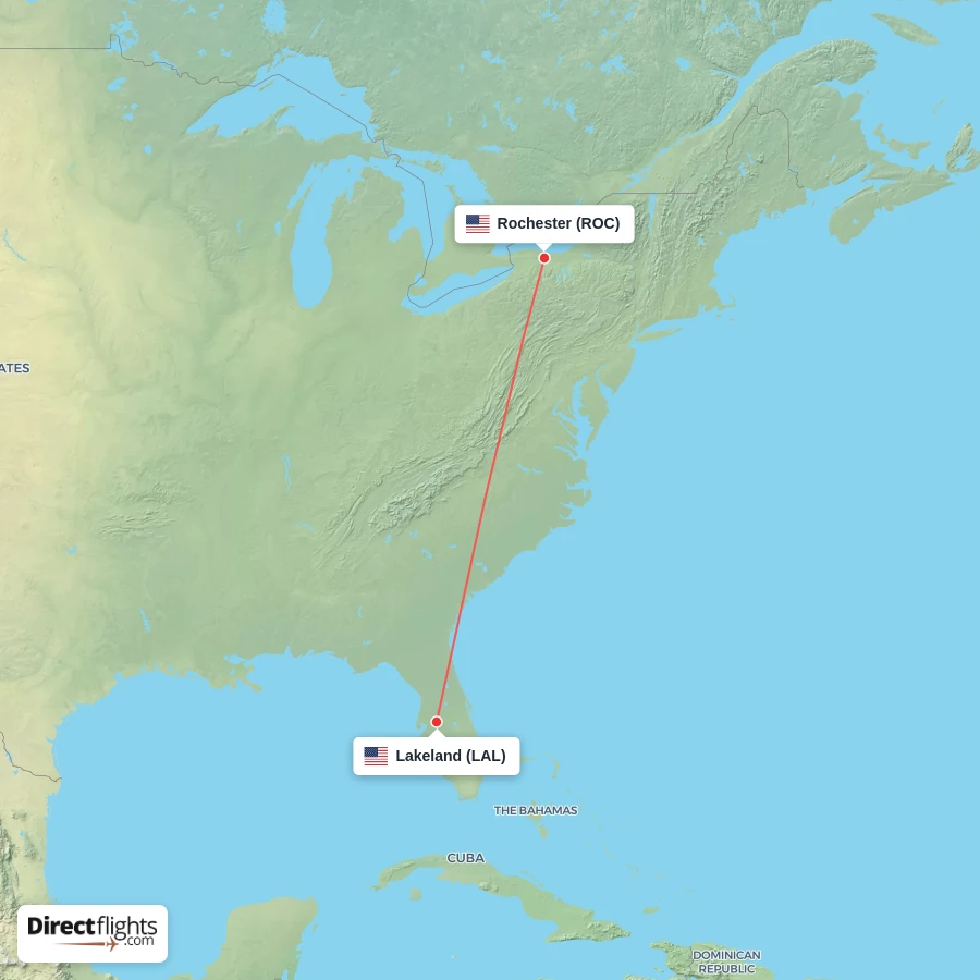 ROC - LAL route map