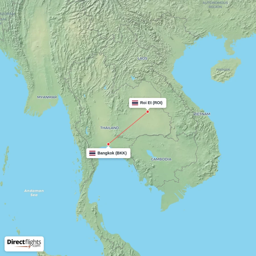 ROI - BKK route map