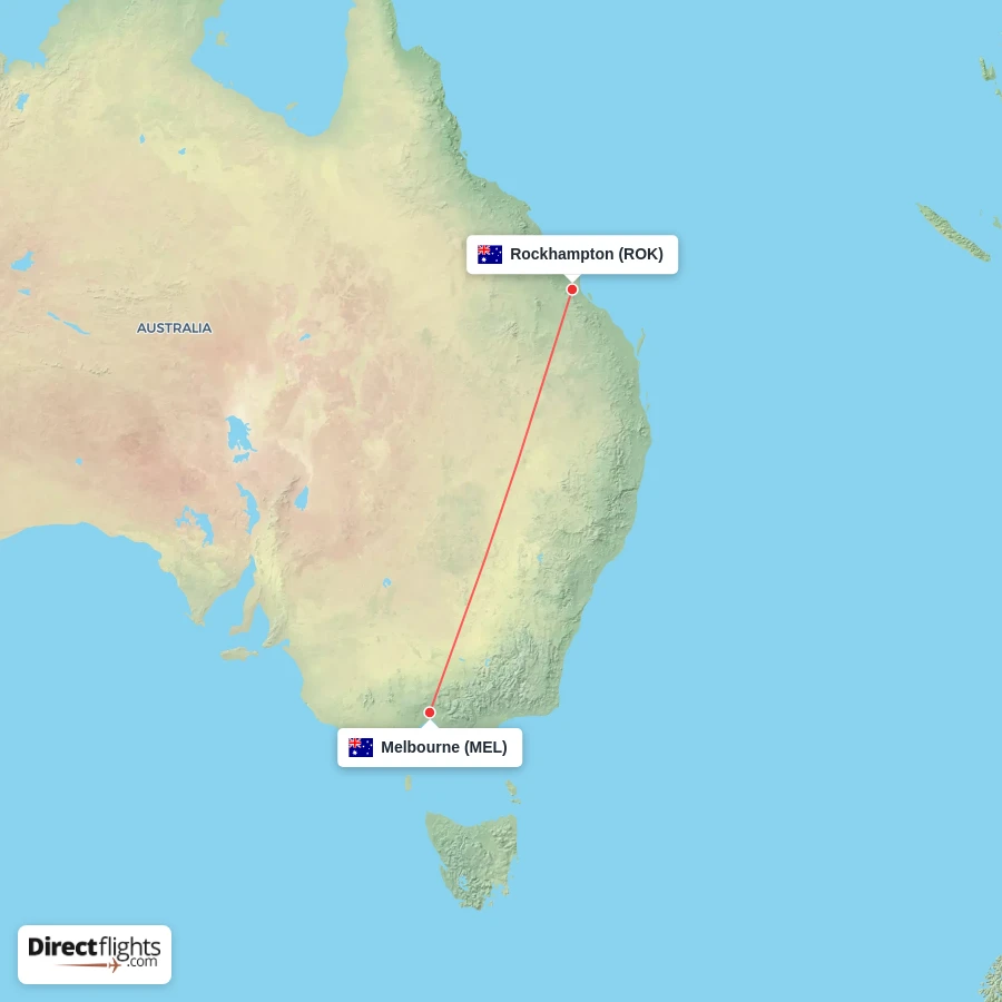 ROK - MEL route map