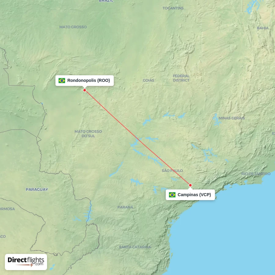 ROO - VCP route map