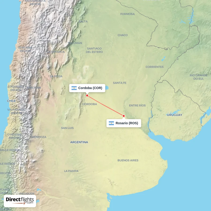 ROS - COR route map