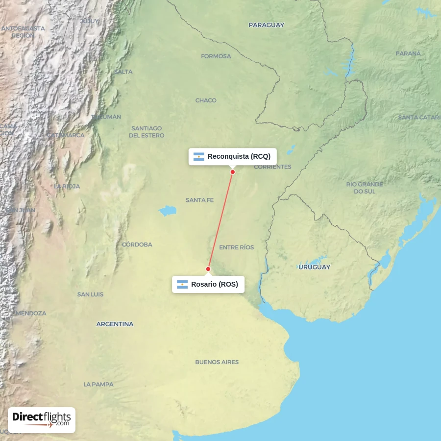 ROS - RCQ route map