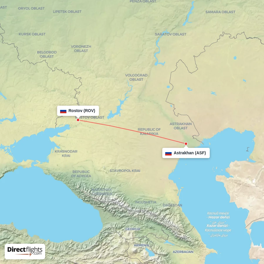 ROV - ASF route map