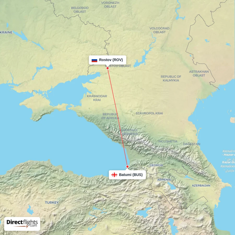 ROV - BUS route map