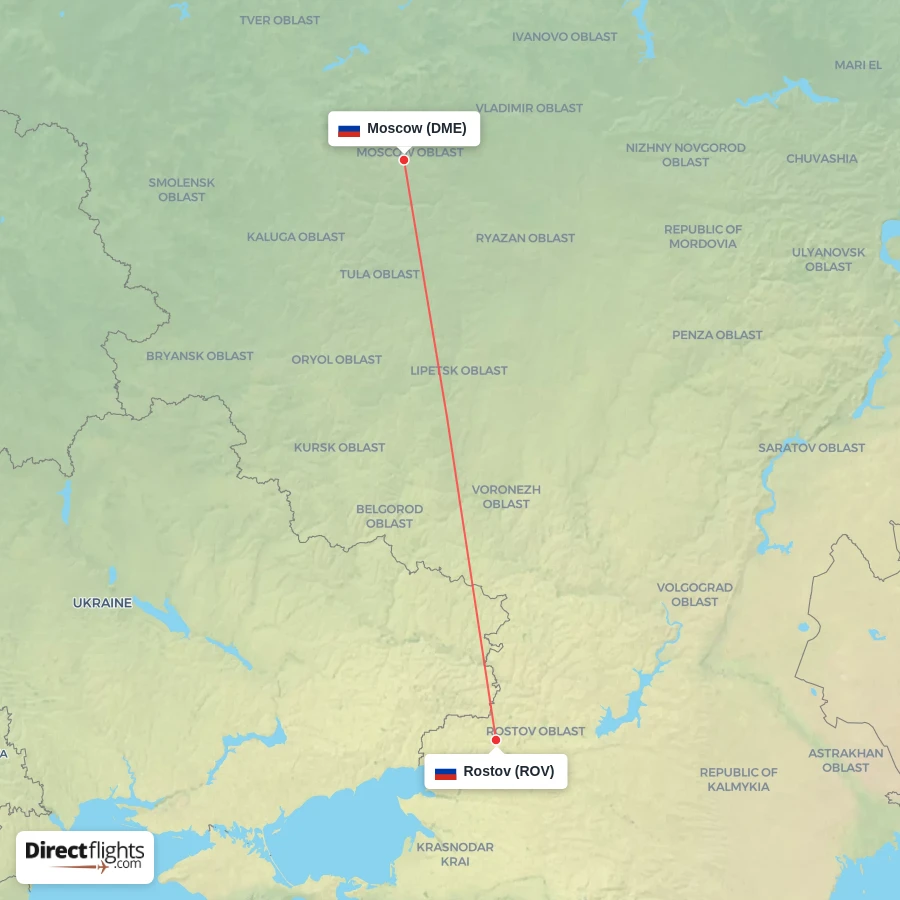 ROV - DME route map