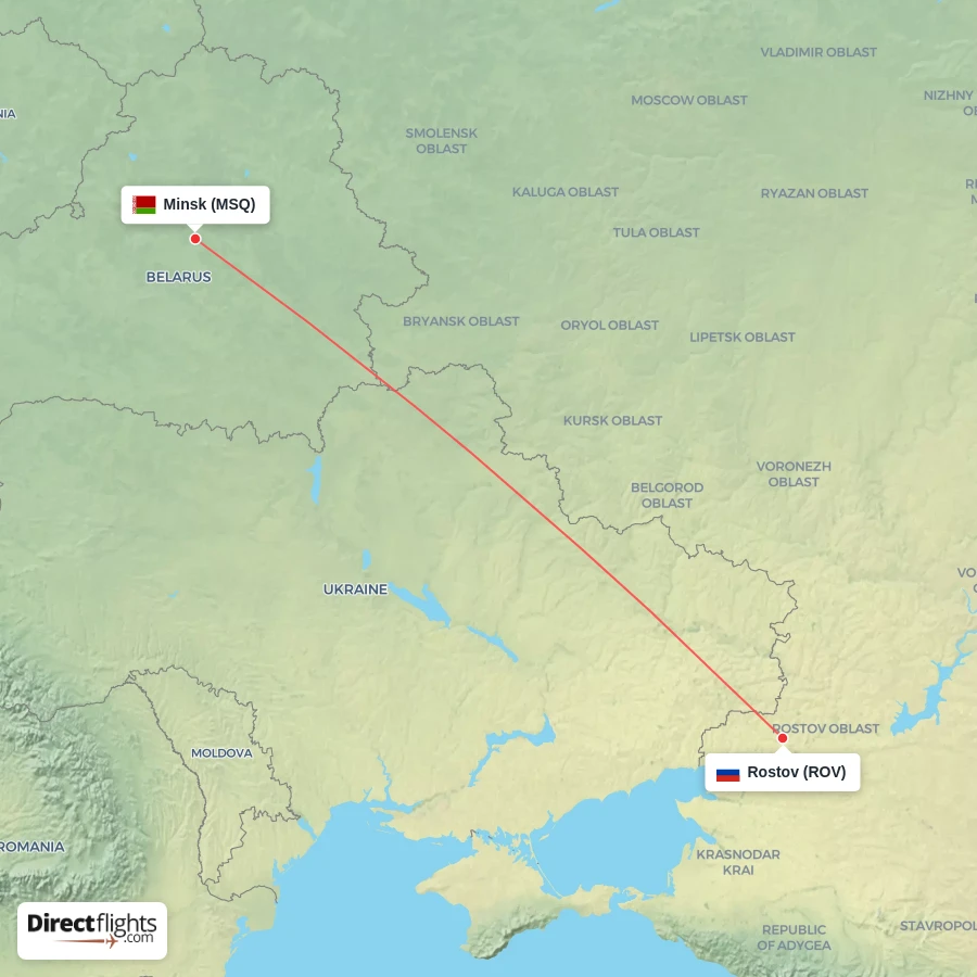 ROV - MSQ route map
