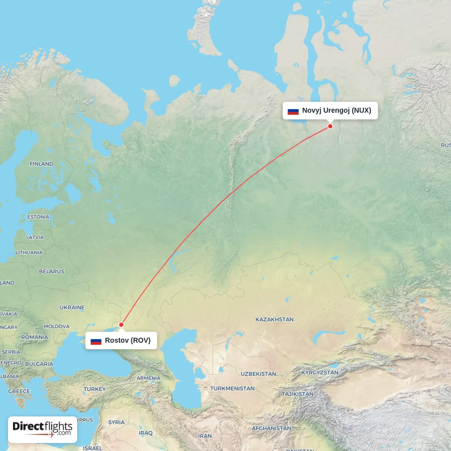 ROV - NUX route map