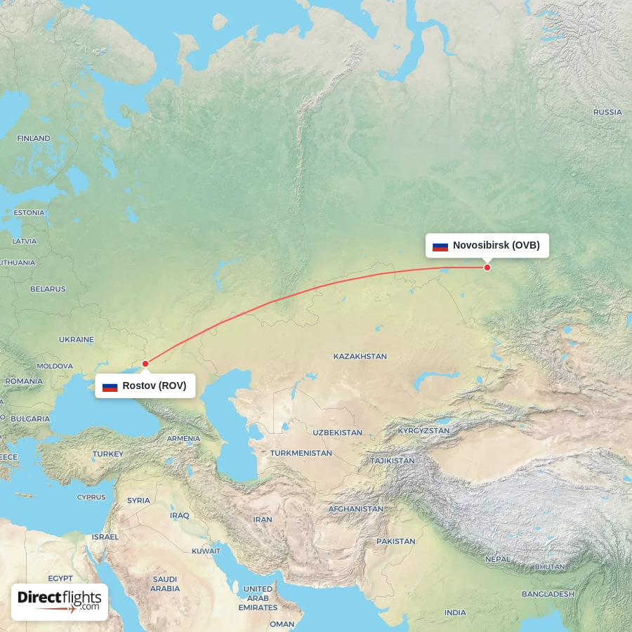 ROV - OVB route map