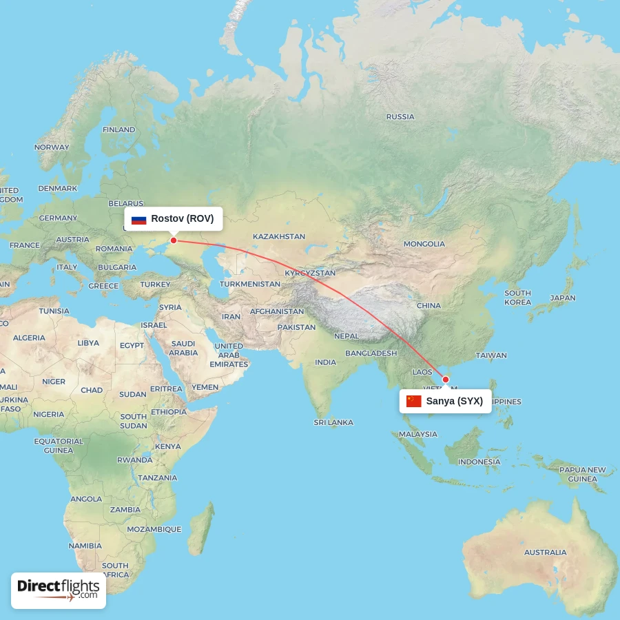 ROV - SYX route map