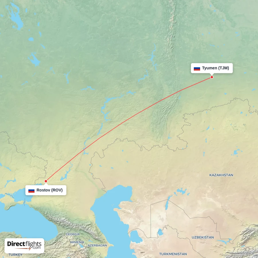 ROV - TJM route map